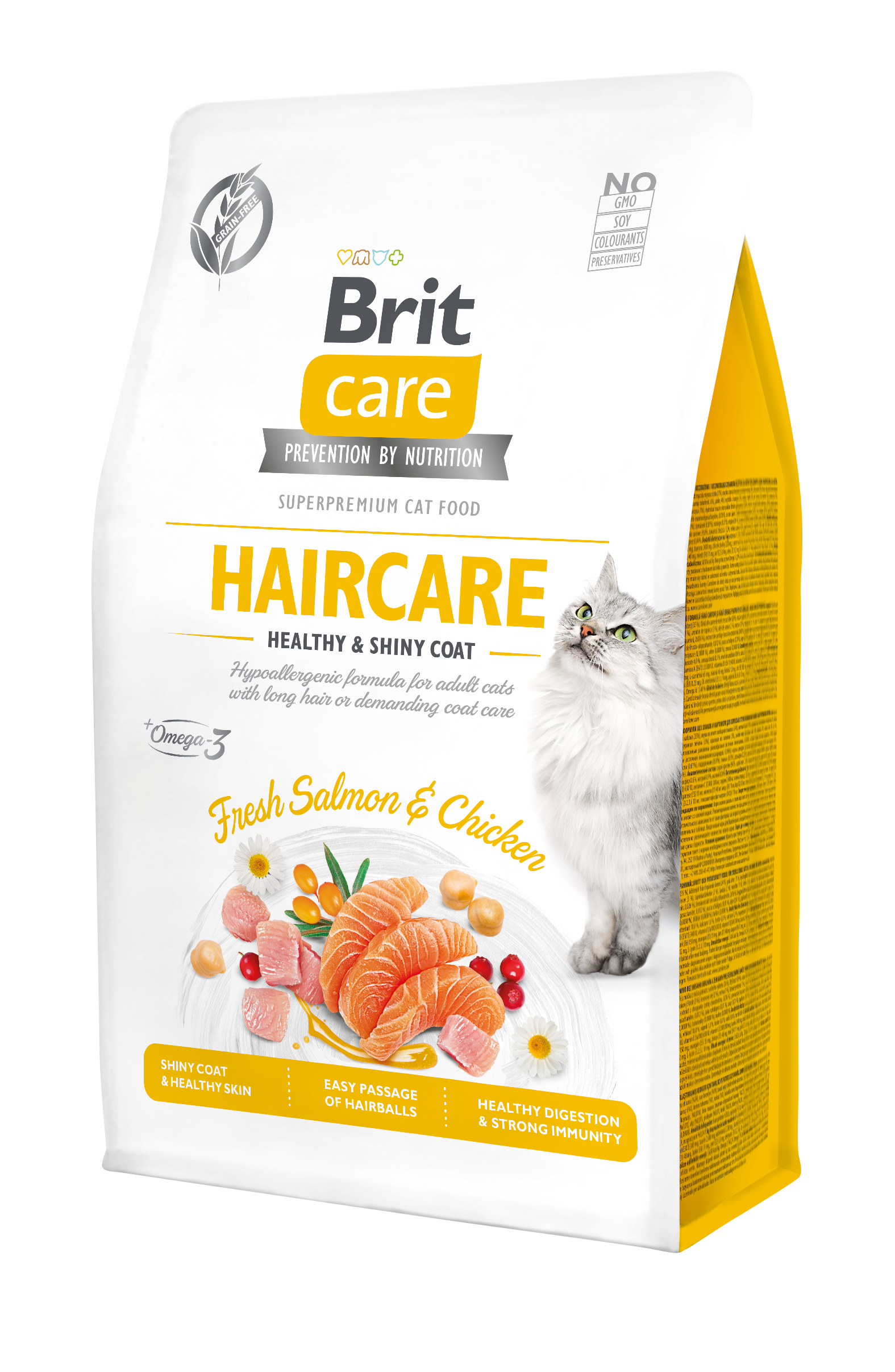 Brit Care Cat Grain-Free Haircare Łosoś i Kurczak