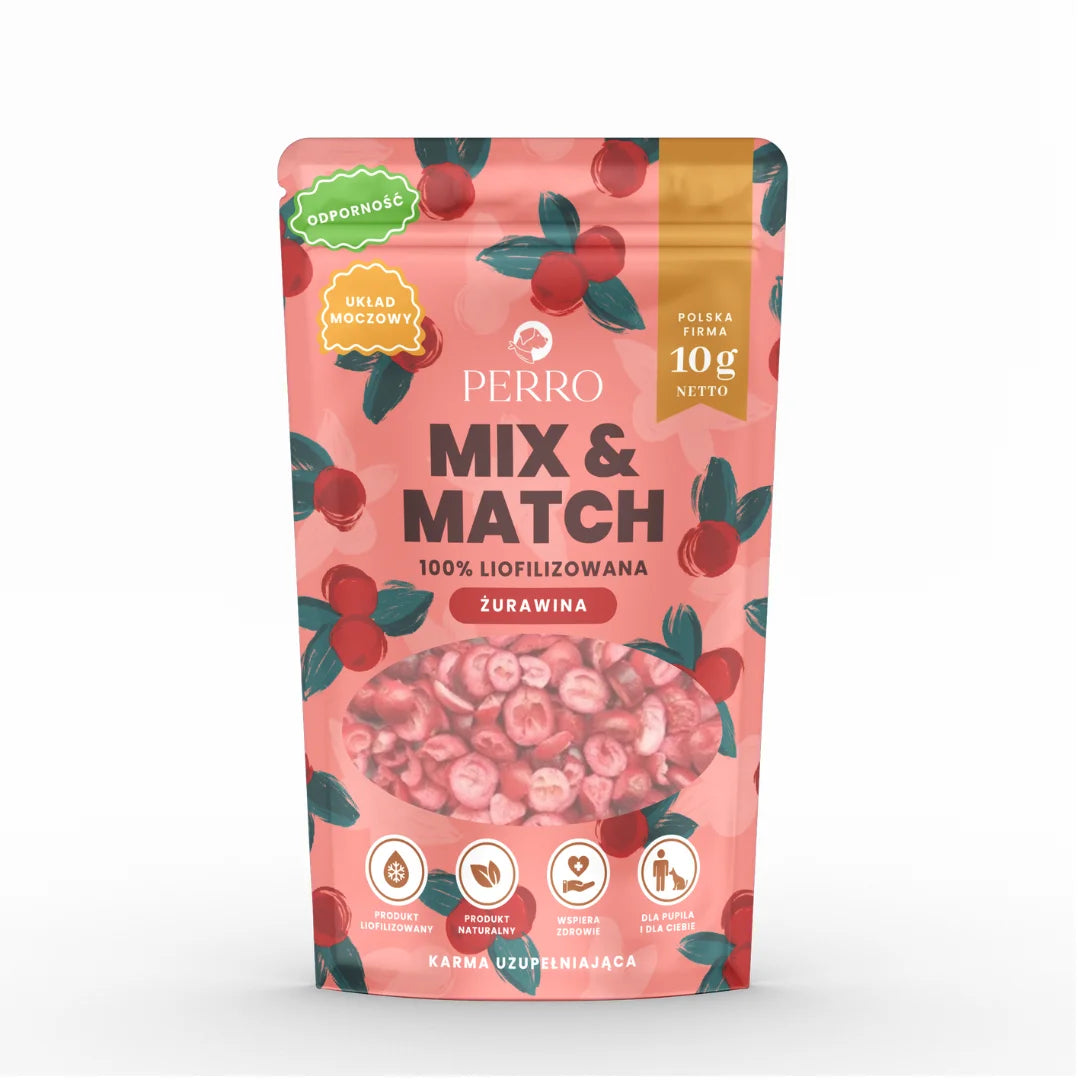 Mix & Match Żurawina Liofilizowana 10g przysmak dla psa i kota