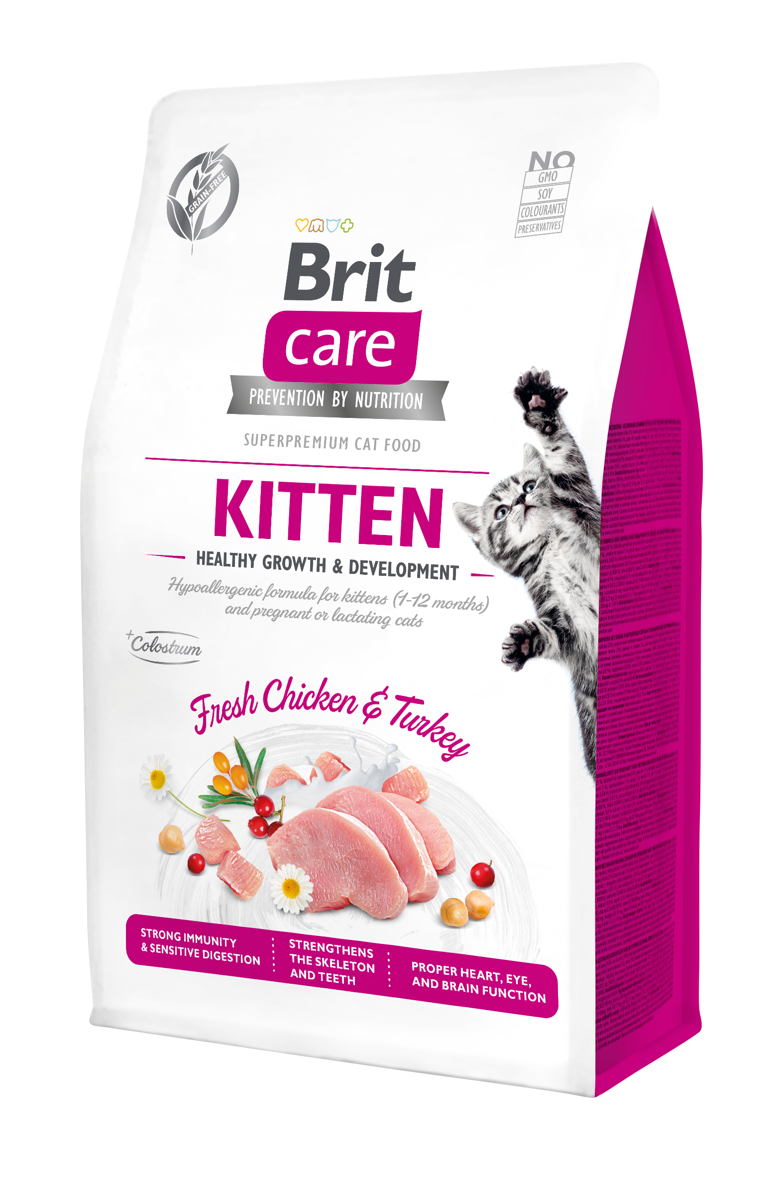 Brit Care Cat Grain-Free Kitten Kurczak i Indyk 2 kg
