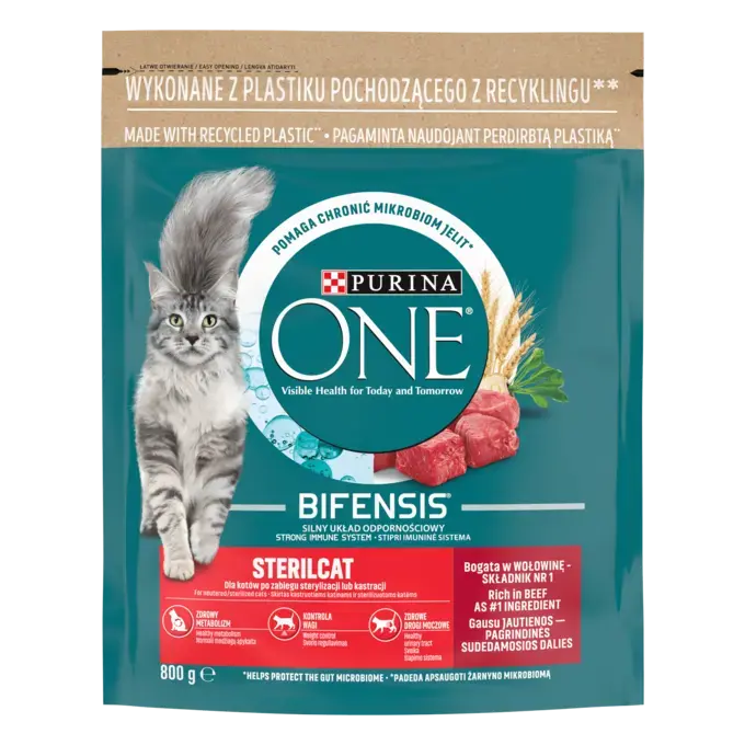 PURINA ONE Bifensis Sterilcat Wołowina 800 g