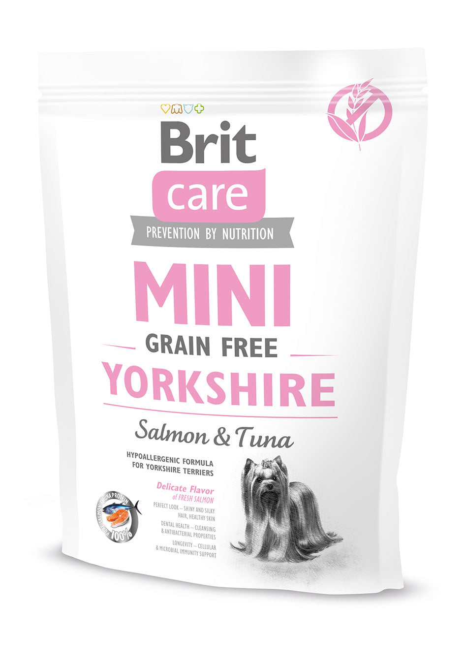 Brit Care Mini Grain-Free Yorkshire Łosoś i Tuńczyk 400g
