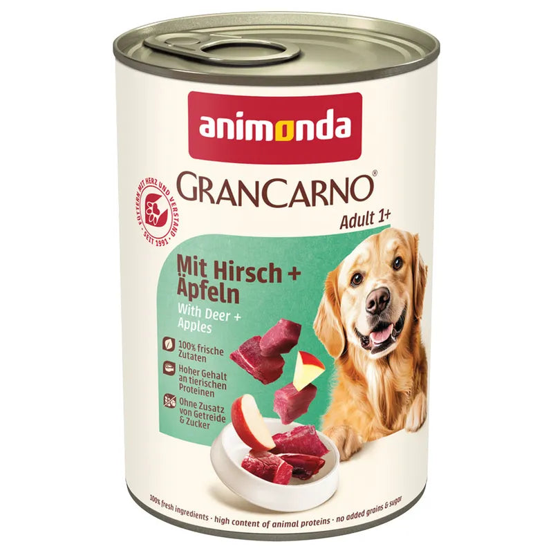 Animonda GranCarno Adult jeleń z jabłkiem mokra karma dla psa 400g