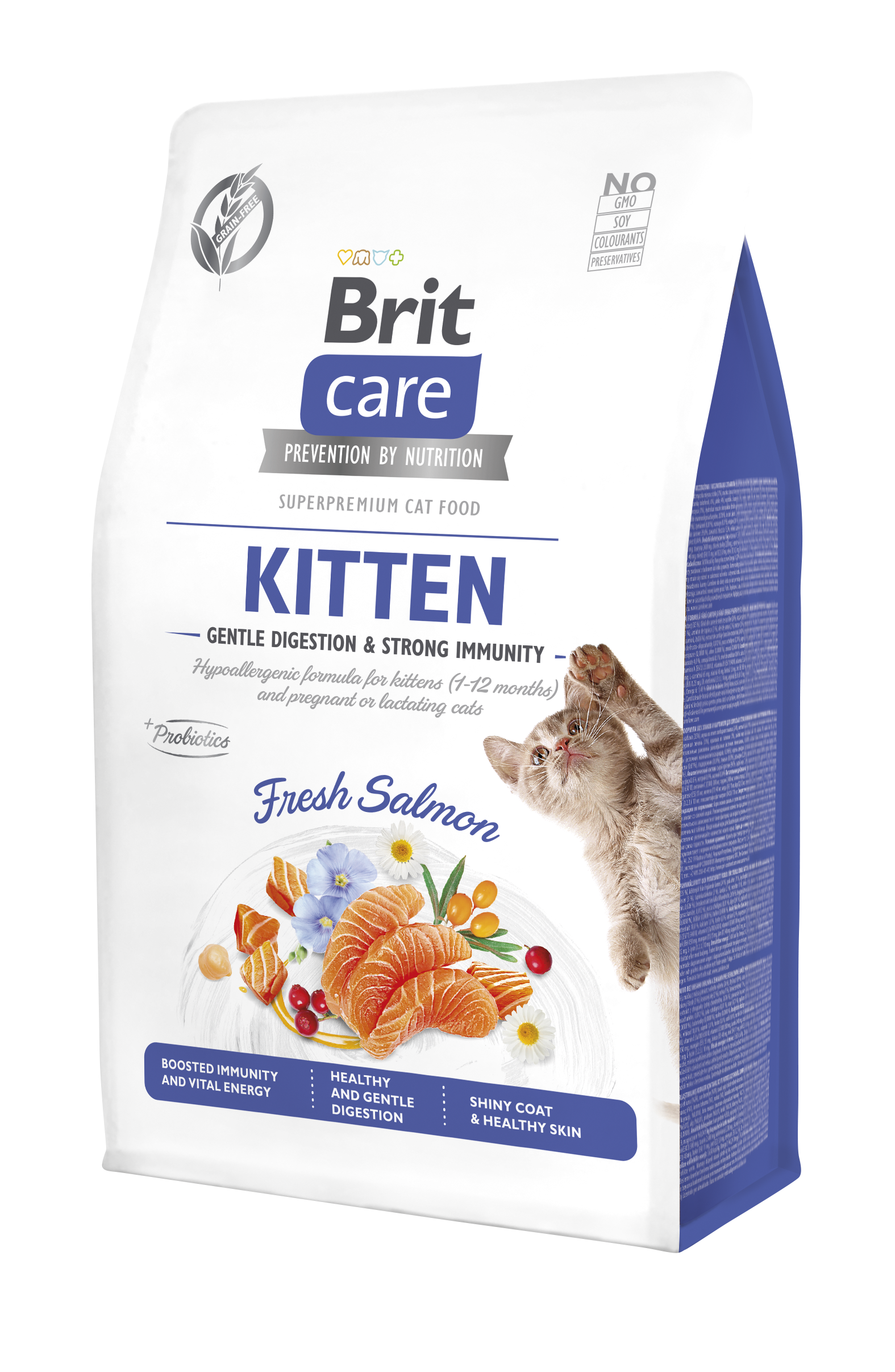 Brit Care Cat Grain-Free Kitten Immunity Łosoś 400 g