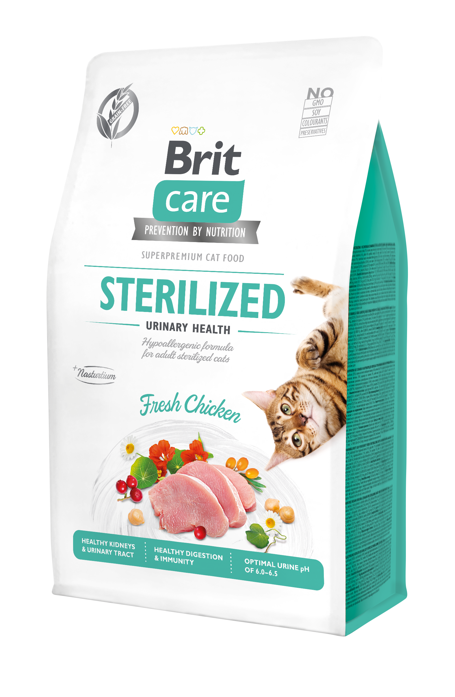 Brit Care Cat Grain-Free Sterlized Urinary Health, kurczak, 2 kg