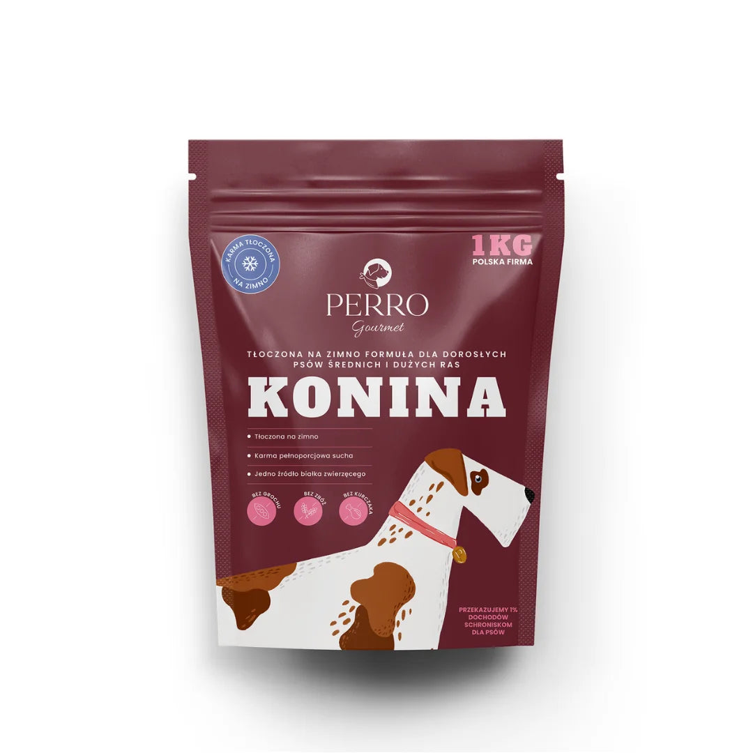 PERRO Gourmet Konina karma tłoczona na zimno dla psa