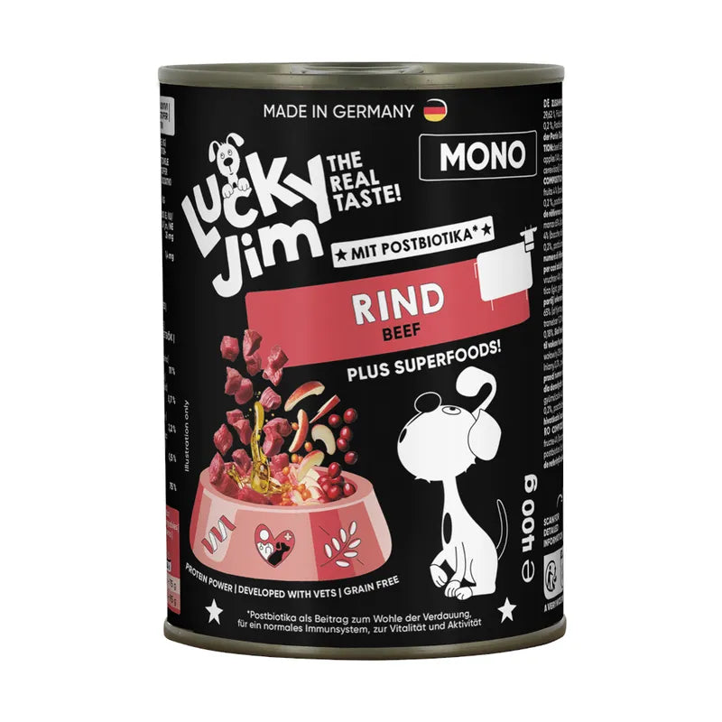 Lucky Jim Mono Adult Wołowina puszka 400g