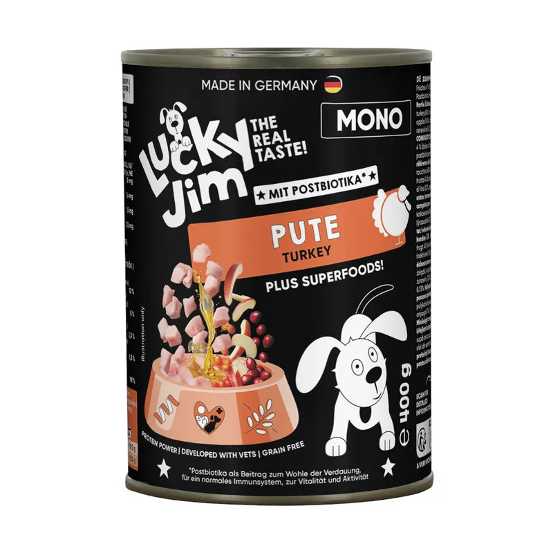 Lucky Jim Mono Adult Indyk puszka 400g