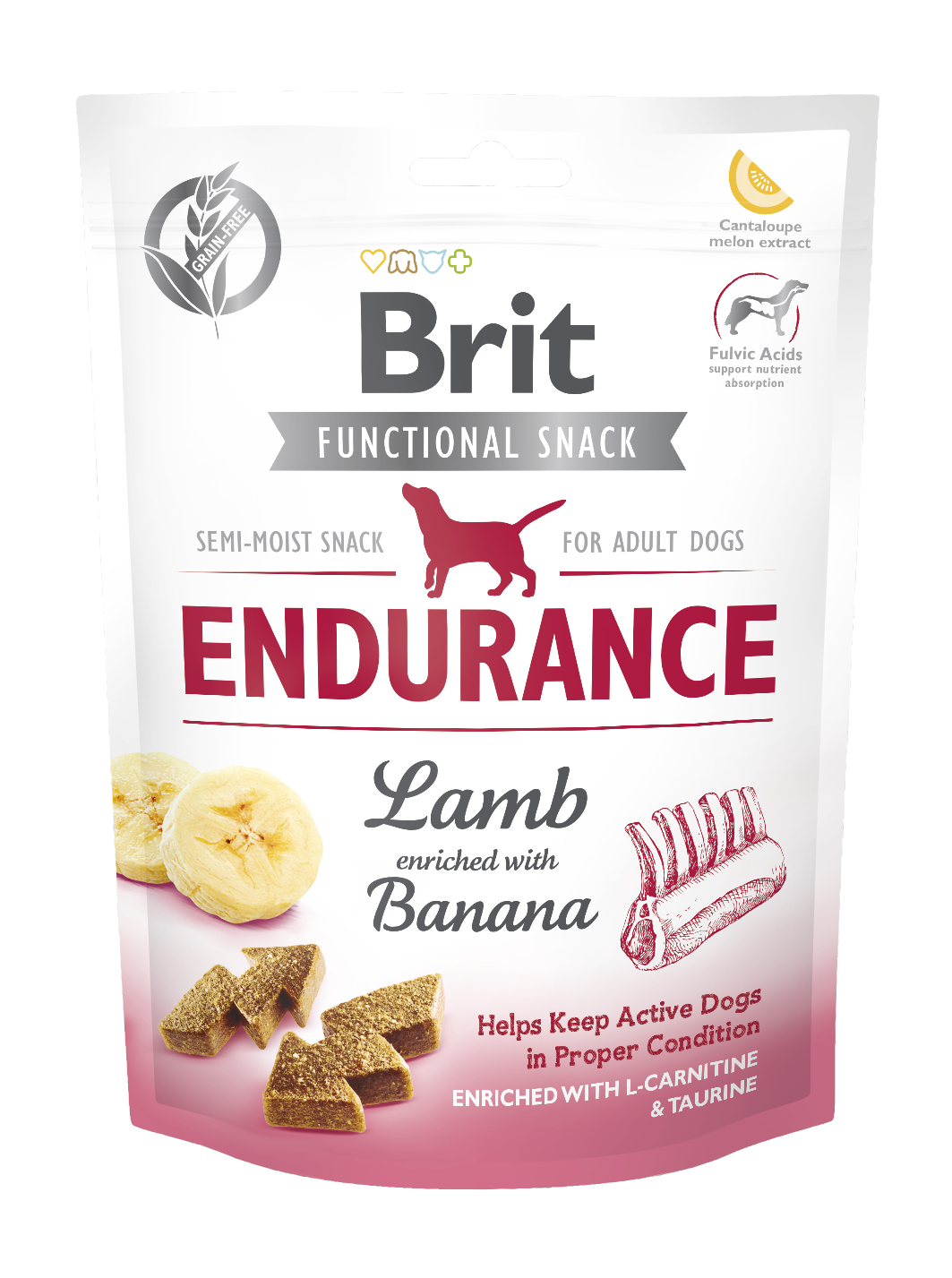 Brit Care Functional Snack Endurance jagnięcina banan 150g