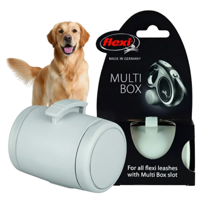 Flexi Multi Box pojemnik na smaczki i woreczki do smyczy