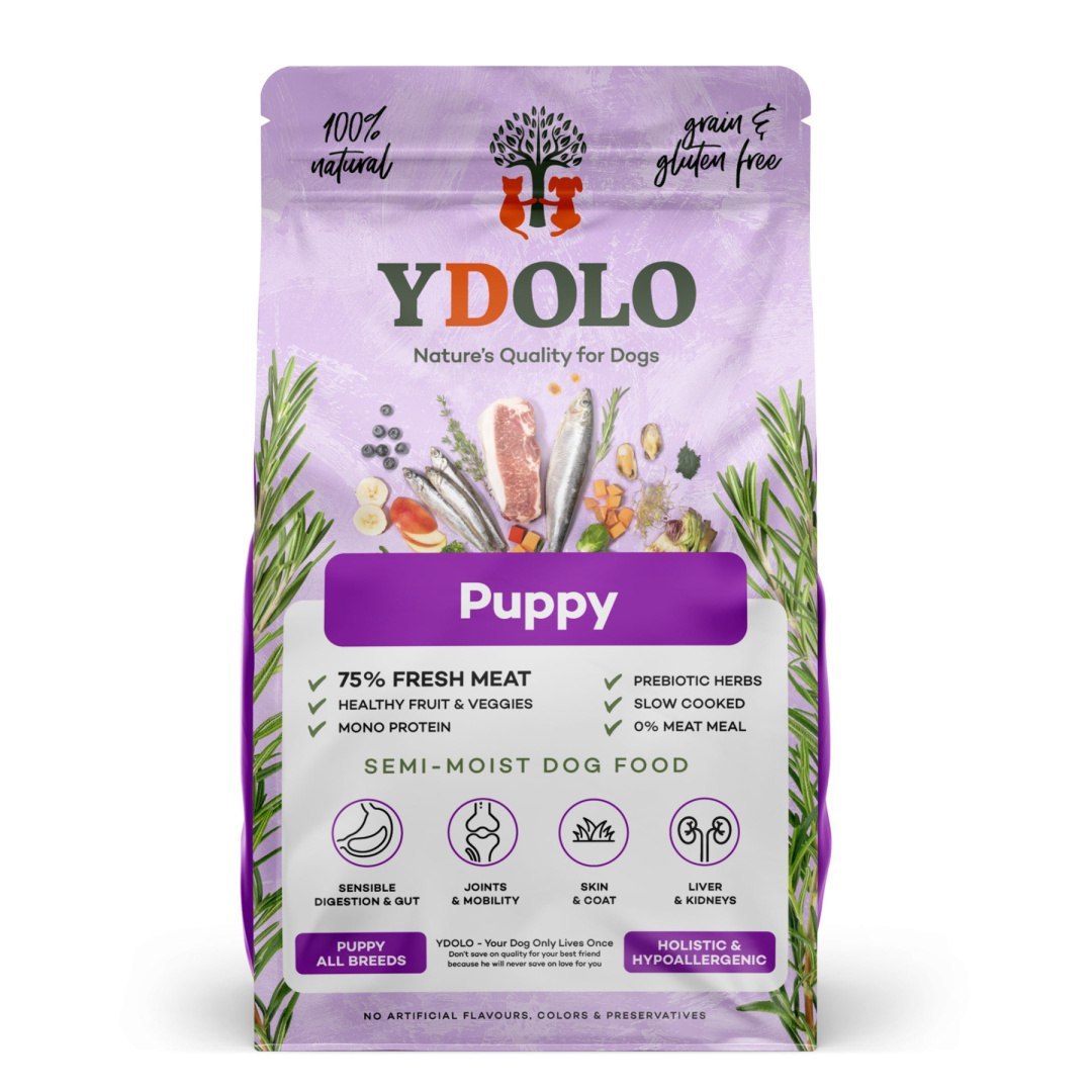 YDOLO Puppy Iberico i Ryby Morskie Półwilgotna Karma dla Szczeniąt