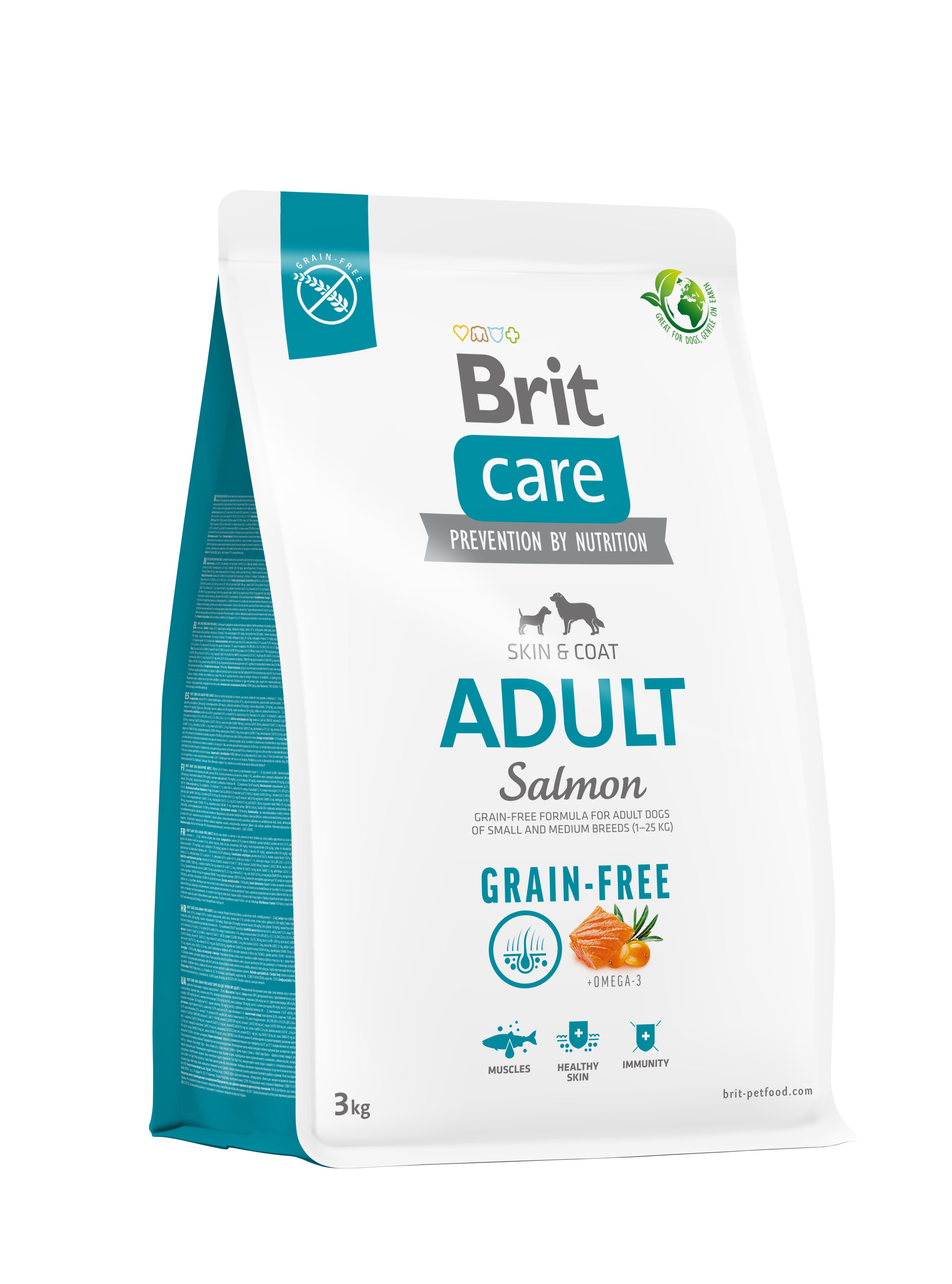 Brit Care Dog Grain-Free Adult Small & Medium, łosoś i ziemniaki