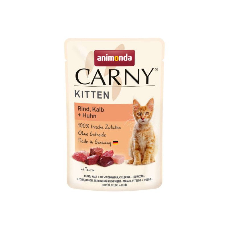 Animonda Carny Kitten Wołowina Cielęcina Kurczak 85g