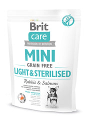 Brit Care Mini Grain-Free Light Sterilised Królik Łosoś