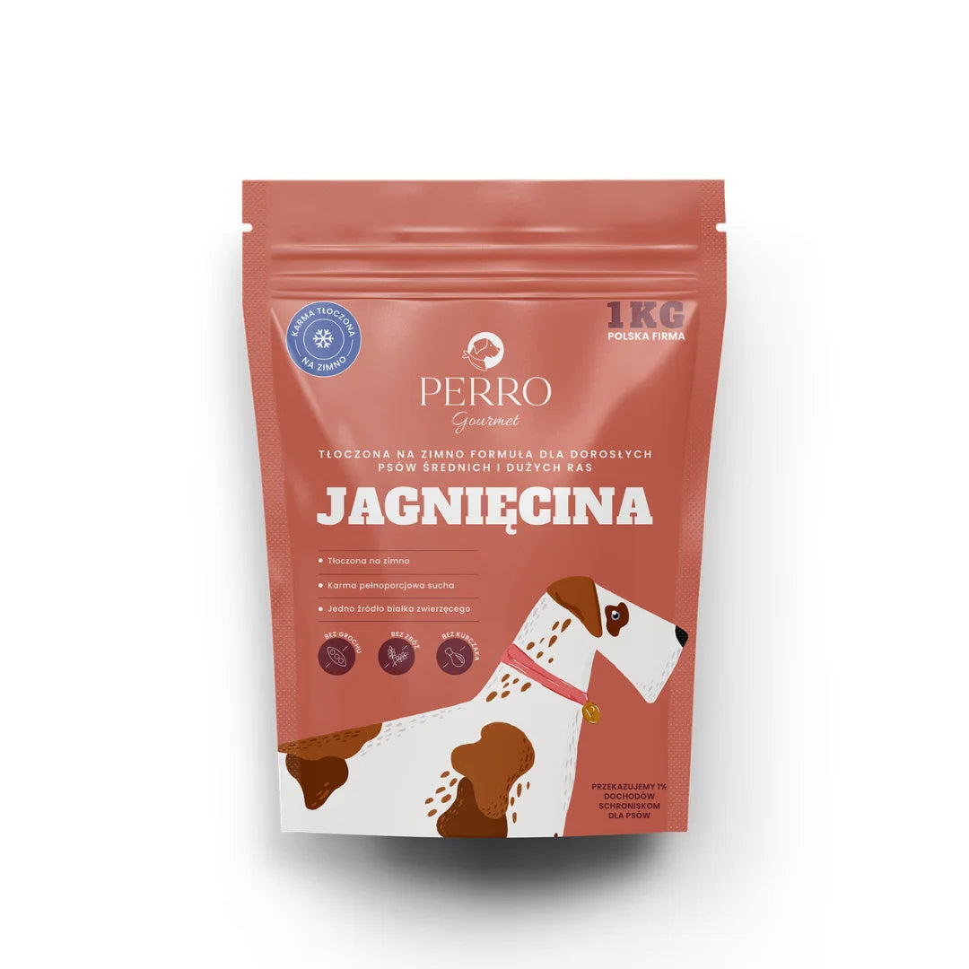 PERRO Gourmet Jagnięcina Karma Tłoczona na Zimno dla Psa