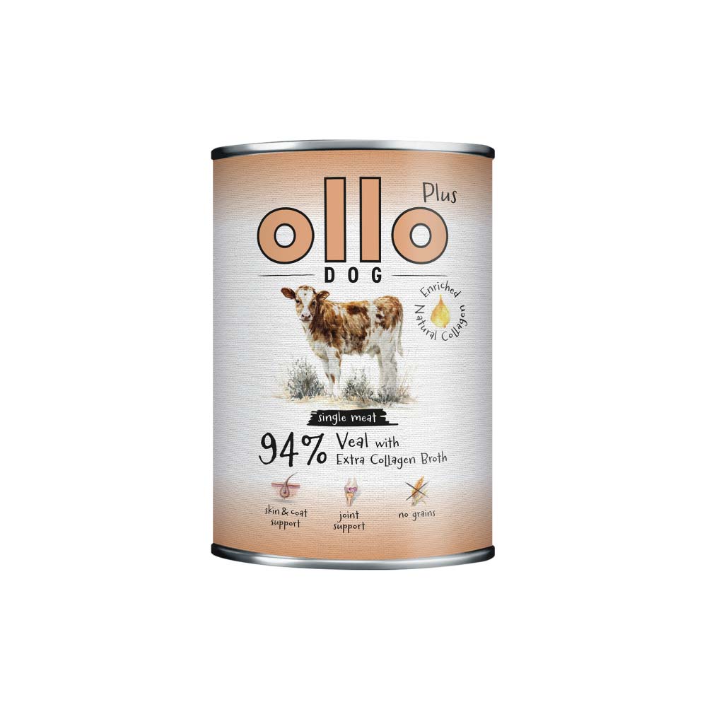 OLLO Plus Kolagen Cielęcina karma mokra monobiałkowa dla psa