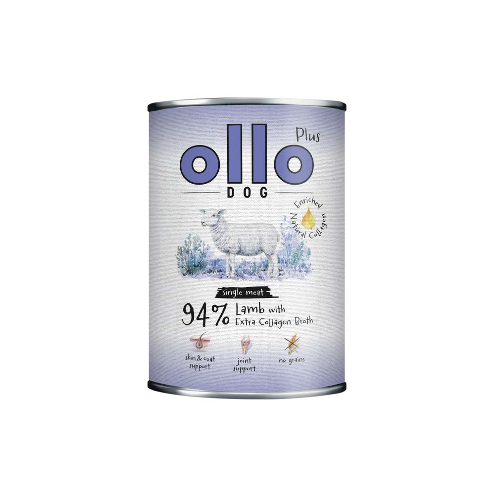 OLLO Plus Kolagen Jagnięcina karma mokra monobiałkowa dla psa