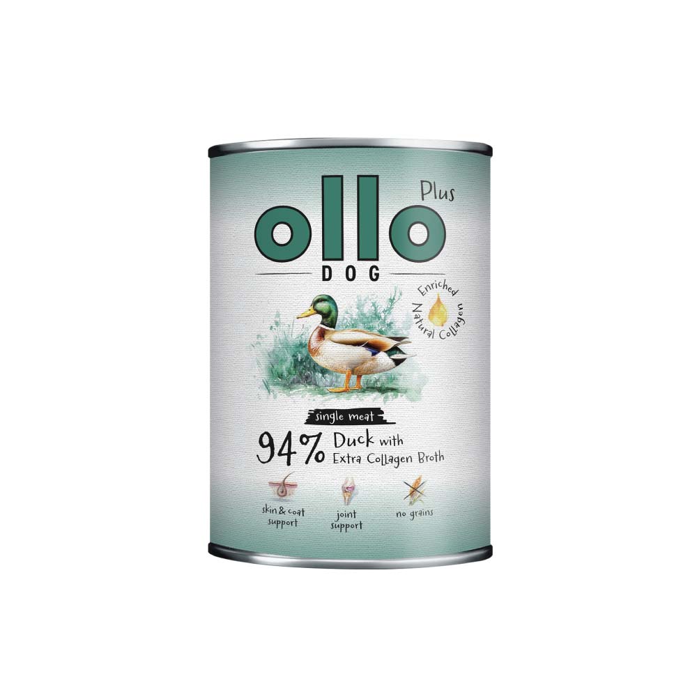 OLLO Plus Kolagen Kaczka karma mokra monobiałkowa dla psa