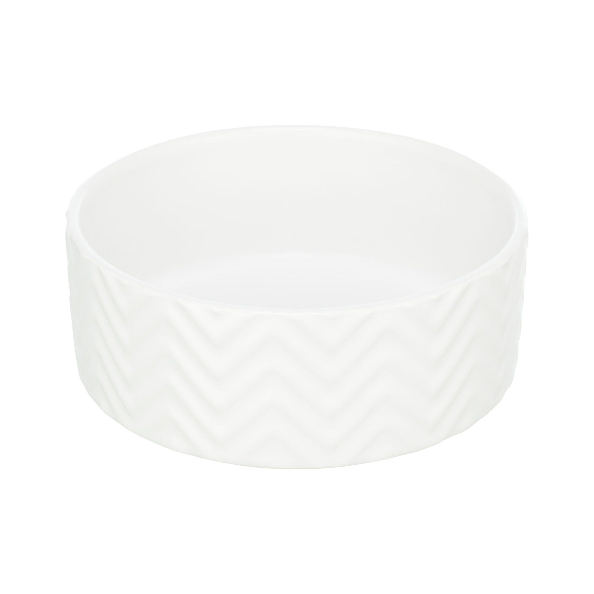 Miska ceramiczna dla psa i kota biała 0,9 l