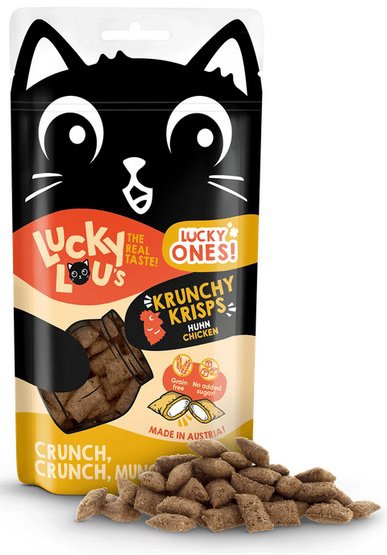 Lucky Lou Lucky Ones Krunchy Krisps kurczak przysmaki dla kota 60g